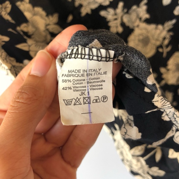 Brandy Melville Black and White Floral Short Dress - Picture 7 of 7